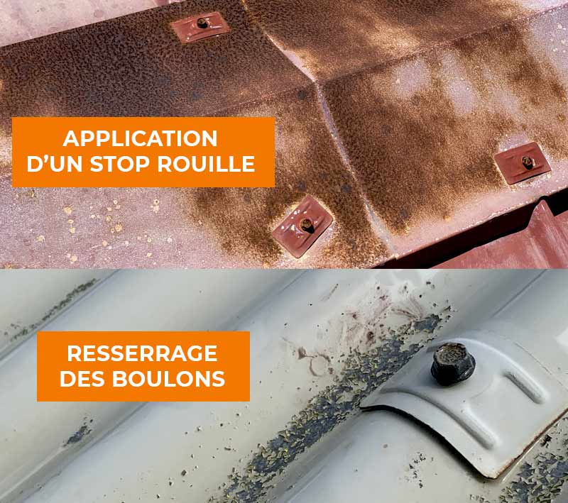 Étanchéité toiture : - PROBOGEY Rénovation 972 : artisan couvreur en Martinique - nettoyage et étanchéité de votre toit tôle, bac acier. resserrage boulons, traitement de la rouille. Peinture hydrofuge